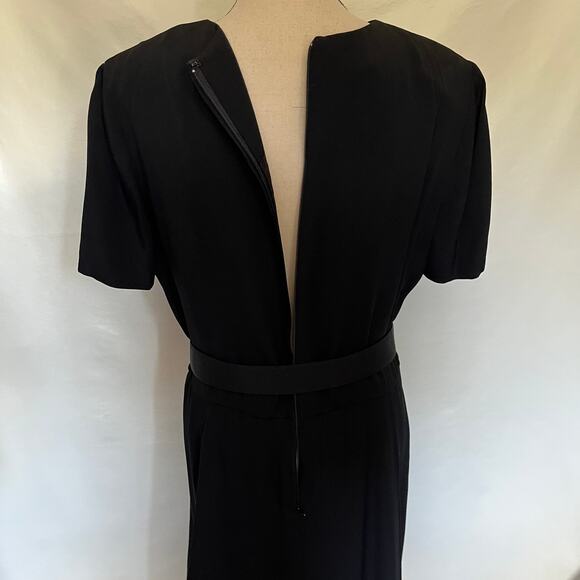 Vintage 80s Talbots Belted Dress Size 12 Preppy Minimalist Quiet Luxury USA - Picture 9 of 13